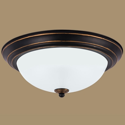 American Country Style Wrought Iron Circular Aisle Corridor LED Ceiling Light