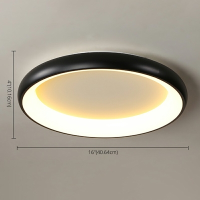 Contemporary Style Round Close To Ceiling Lighting Acrylic 4 Inchs Height Bedroom LED Ceiling Mounted Fixture