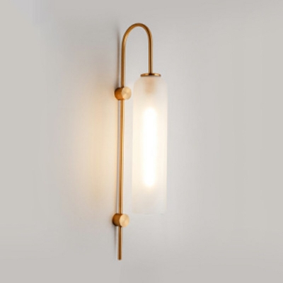 Nordic Postmodern Long Cylinder Wall Sconce Lights 1 Light Bedroom Wall Lamps