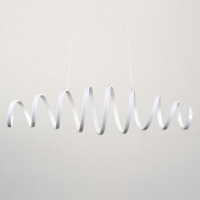 Octopus Shaped Restaurant LED Hanging Chandelier Metal Artistic Pendant Light Fixture in White