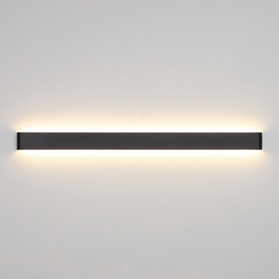 Elongated Bar Shaped Wall Light Kit Minimalistic Acrylic 3.5 Inchs Height LED Sconce Lamp in White Light