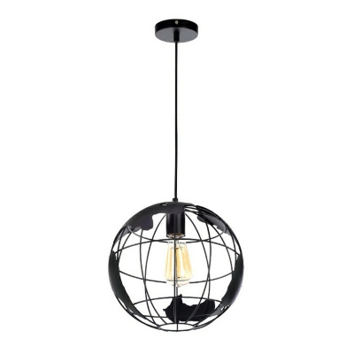 Industrial Orb Single Bulb Pendant Light  Globe Shade for Coffee Shop Bar