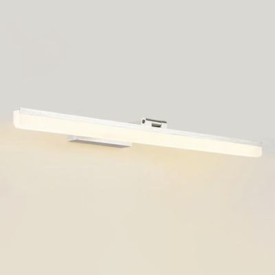 Modern Simplicity Metal Shade Mirror Front Lamp Line Acrylic LED 1-Light Wall Lamp for Bathroom