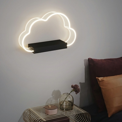 Single Light Acrylic Wall Mount Light White 11 Inchs Length Nordic Creative LED Sconce for Bedroom Corridor in 3 Colors Light