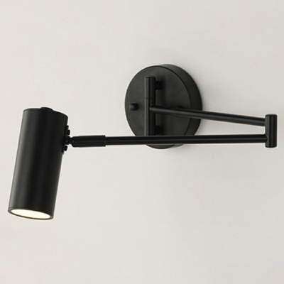 1 Light Foldable Telescopic Rocker Arm Long Pole Reading Light Bedroom Wall Lamps