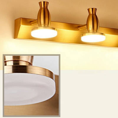 Brass Metal Shade Industrial Mirror Front Lamp Seal Design LED Wall Lamp
