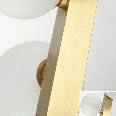 Post-Modern Molecule Island Lighting Kitchen Bar Pendant Lamp with Glass Globe in Gold
