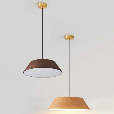 Geometric Hanging Light 15 Inchs Wide Wooden Chinese Suspended Lighting Fixture in 3 Colors Light