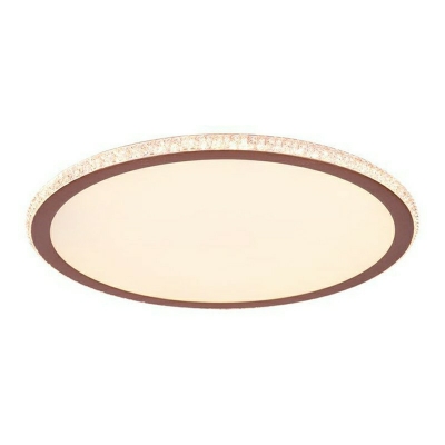 Hoop Shaped Flush Mount Minimalism Arcylic LED Ceiling Light in 3 Colors Light for Bedroom