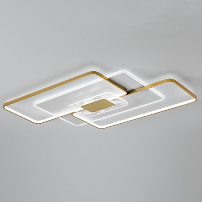 Minimalist LED Close to Ceiling Lighting Fixture Acrylic Flush Mount Lighting for Living Room