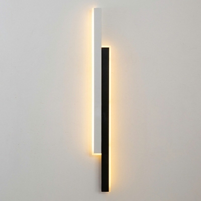2-Linear Wall Light Modern Style 4 Inchs Height Metal Sconce Lighting for Bedroom Hallway