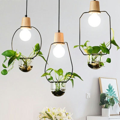Metal Pendant Lamp Industrial 1 Head Dining Table Suspended Light Fixture without Botany
