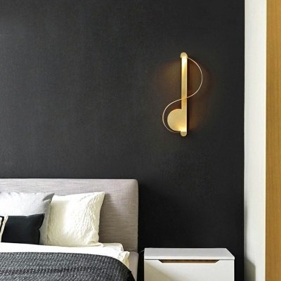 Postmodern Luxury Wall Lighting 6.5 Inchs Wide Home Decoration Metal Sconce Light in Gold