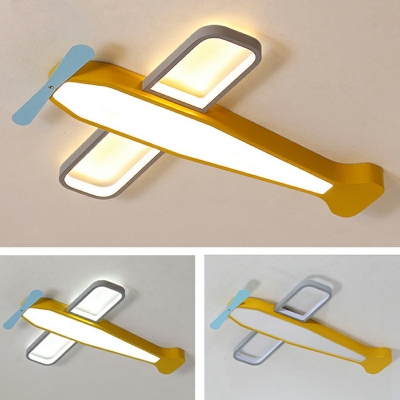 1 LED Light Creative Ceiling Light Acrylic Plane Shade Flush Mount Ceiling Fixture for Children Bedroom