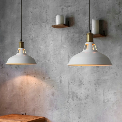 Industrial Hanging Pendant Light with Barn Shade 1 Light 10 Inchs Height Pendant for Dining Table Restaurant Kitchen
