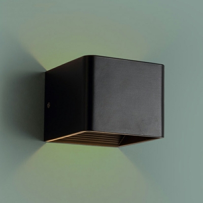 Modern Simplicity Square Wall Lamp 1 Light Wall Mounted Plug in Lights for Bedroom