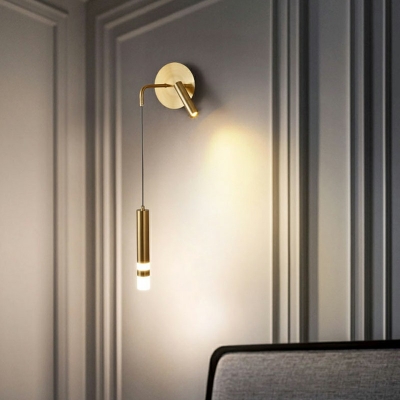 Modern Wall Mount Reading Light 55 Height Arcylic Indoor Wall Sconce Light for Bedroom