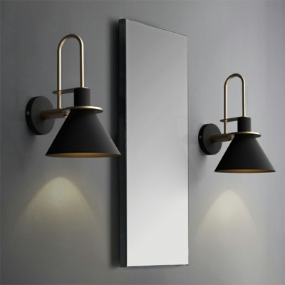 1 Head Macaroon Decoration Metal Fixed Arm Nordic Style Sconce Light for Bedside Corridor