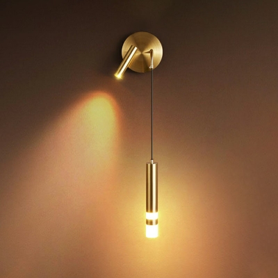 Modern Wall Mount Reading Light 55 Height Arcylic Indoor Wall Sconce Light for Bedroom
