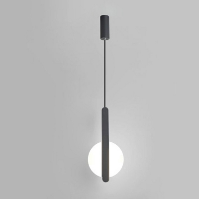 Postmodern Studio Pendant Round and Oval Shade Metal Crossed LED Hanging Lamp