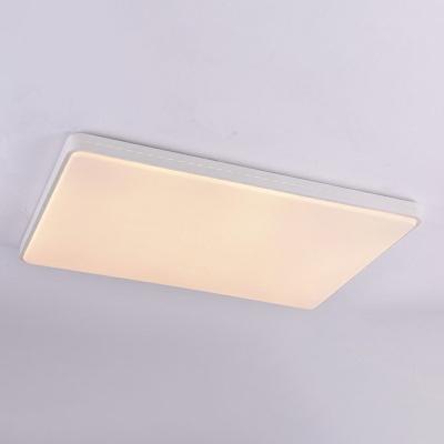 Ultra-thin Acrylic Shade Contemporary LED Ceiling Flush Mount in White for Foyer