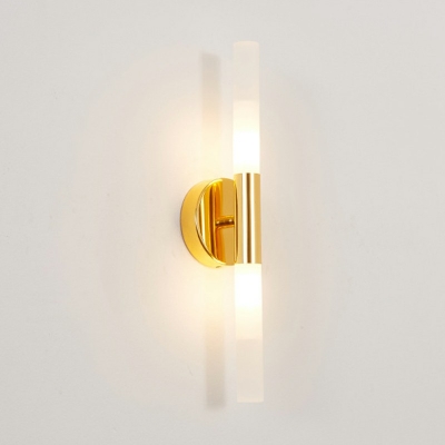 Antifogging Wall Light Bright LED 16 Inchs Height Bathroom Coffee Bar Lighting with Glass Shade
