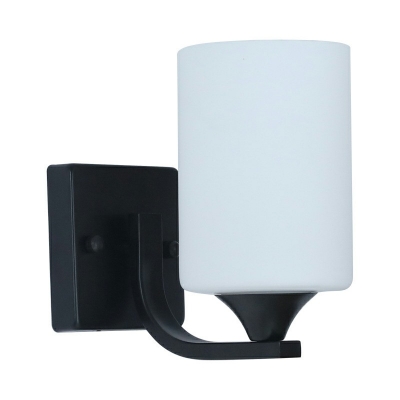 Black Ultrathin Rectangle LED Wall Sconce Minimalist Wall Mounted Lamp with White Glass