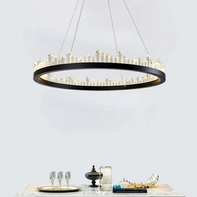 Modern Chandelier Lighting  K9 Crystal 1 Light LED Pendant Lamp for Living Room
