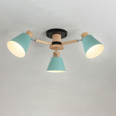 Cylinder Flush Mounted Ceiling Lamp Nordic Style 11.5