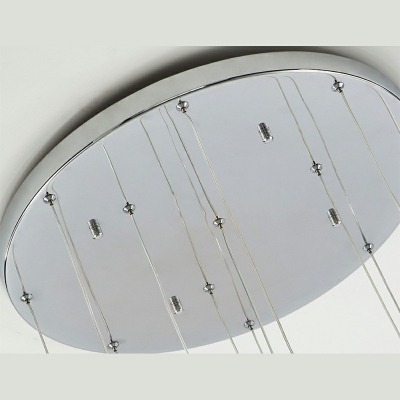 Modern Duplex Stairs Hanging Light Globe Glass Hanging Ceiling Lights Fixture for Floor
