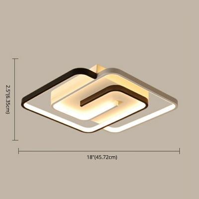 Modern LED Close to Ceiling Light 2.5