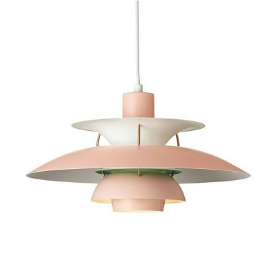 Modern Macaron Aluminum Hanging Pendant Light Three-Shade Hanging Lamp for Dining Table