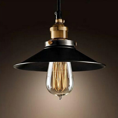 Nautical Style 1 Light Saucer LED Pendant 12 Inchs Wide with Metal Shade and 39 Inchs Height Adjustable Rope