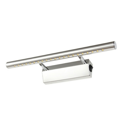 Linear LED Mirror Cabinet Vanity Wall Light Anti-fogging Vanity Sconce in Silver for Bathroom