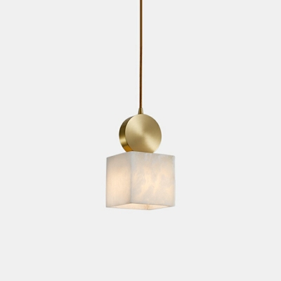 Modern Minimalist Pendant Light 1-Light Cylinder/Square Hanging Lights for Dining Room Kitchen