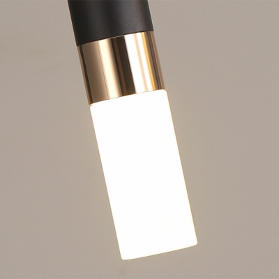 Modern Style 5-Lights Cylindrical Black Double Spotlight Design LED Island Light for Coffee Shop