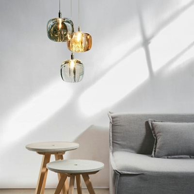 Postmodern Simple Crystal Apple Shape Pendant Ceiling Lights Indoor Decoration Mini Hanging Pendant Lights