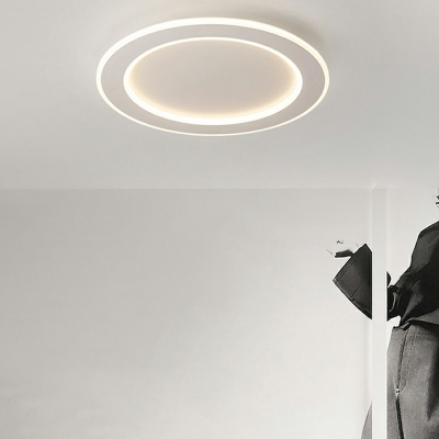 Geometric Shape Modern Minimalist Metal Flush Mount Ceiling Lamp LED Flush Mount Lighting for Bedroom