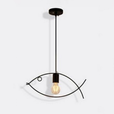 Industrial Style Unique Pendant Light Metal 1 Light Hanging Lamp
