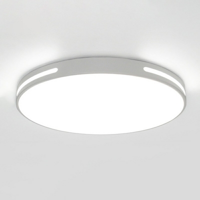 Drum Acrylic Flush Mount Light Nordic LED Flushmount Lighting in Warm Light for Bedroom