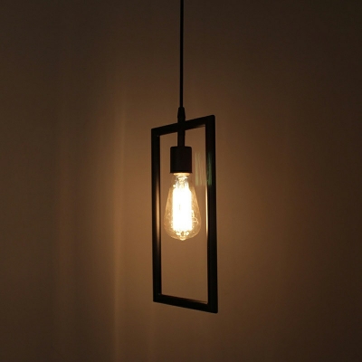 Industrial Style Geometric Metal Pendant Ceiling Light Restaurant Hanging Pendant Light