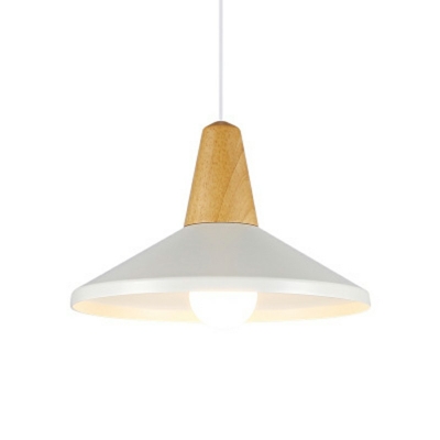 Pendant Light Nordic Style Metal Single Dining Room Suspension Light Fixture with Metal Shade