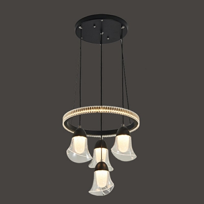 Suspension Light Modern Design LED Drop Light in Black with 39
