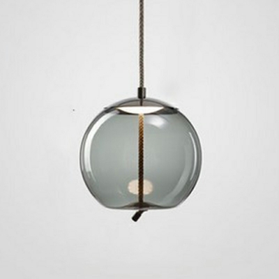 Geometric Shape Pendant Light Designers Style Glass LED Drop Light in Warm Light for Kitchen