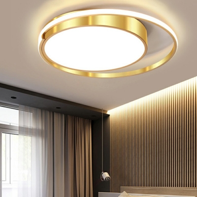 Golden Contemporary Ceiling Light LED Light 20