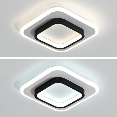 Modernism Geometric Corridor Flush Mount Ceiling Light Acrylic LED Flush Light