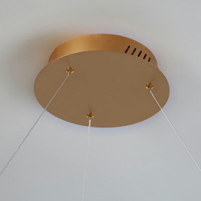 Multi Ring Hanging Ceiling Light Modernism Metal Led Pendant Light for Hotel