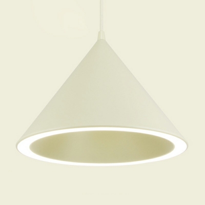 Multiple Macaron Color Nordic Living Room Pendant Aluminum Cone Lid Shade Natural Light Hanging Lamp