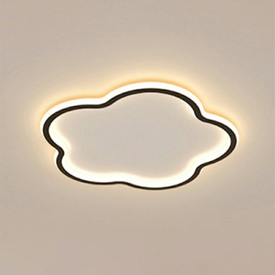 Flower Shape Metal Ceiling Flush Mount Light Minimalist Style LED Flush Mount Lighting