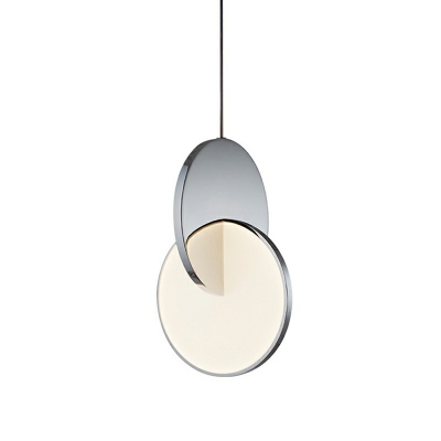 Modern Style Mirrored LED Pendant Light Minimalisma Acrylic Hanging Light for Dinging Room Bedroom